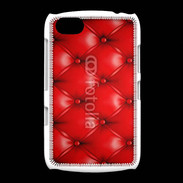 Coque BlackBerry 9720 Capitonnage cuir rouge