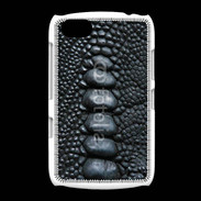 Coque BlackBerry 9720 Effet crocodile noir