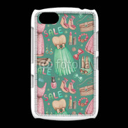 Coque BlackBerry 9720 Fond fashion rose et vert