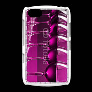 Coque BlackBerry 9720 Verre de vin sur fond rose