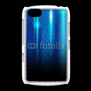 Coque BlackBerry 9720 Rideau bleu à strass