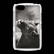 Coque BlackBerry 9720 Lionne en noir et blanc