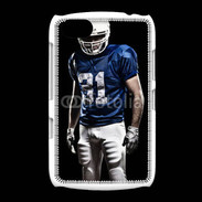 Coque BlackBerry 9720 Footballer américain en bleu et blanc 50