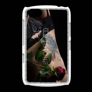 Coque BlackBerry 9720 Lingerie et rose rouge