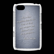 Coque BlackBerry 9720 Tragédie Bleu Citation Oscar Wilde