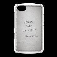 Coque BlackBerry 9720 Aimer Gris Citation Oscar Wilde