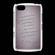 Coque BlackBerry 9720 Femmes émotions Violet Citation Oscar Wilde