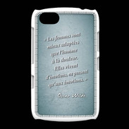 Coque BlackBerry 9720 Femmes émotions Turquoise Citation Oscar Wilde