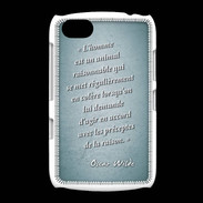 Coque BlackBerry 9720 Homme animal Turquoise Citation Oscar Wilde