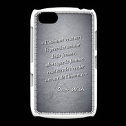 Coque BlackBerry 9720 Homme veut Noir Citation Oscar Wilde