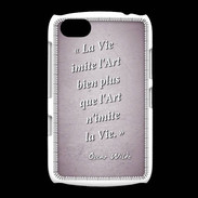 Coque BlackBerry 9720 Vie art Rose Citation Oscar Wilde