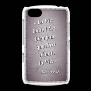 Coque BlackBerry 9720 Vie art Violet Citation Oscar Wilde