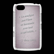 Coque BlackBerry 9720 La musique Rose Citation Oscar Wilde