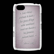 Coque BlackBerry 9720 Les vieux Rose Citation Oscar Wilde