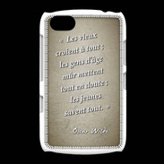 Coque BlackBerry 9720 Les vieux Sepia Citation Oscar Wilde