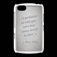Coque BlackBerry 9720 Pessimiste Gris Citation Oscar Wilde