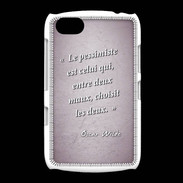 Coque BlackBerry 9720 Pessimiste Rose Citation Oscar Wilde