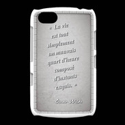 Coque BlackBerry 9720 Quart d'heure Gris Citation Oscar Wilde