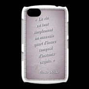 Coque BlackBerry 9720 Quart d'heure Rose Citation Oscar Wilde