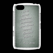 Coque BlackBerry 9720 Quart d'heure vert Citation Oscar Wilde