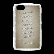 Coque BlackBerry 9720 Ame nait Sepia Citation Oscar Wilde