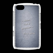 Coque BlackBerry 9720 Aimer Bleu Citation Oscar Wilde