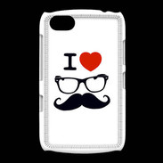 Coque BlackBerry 9720 I love Lunette Moustache