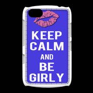 Coque BlackBerry 9720 Keep Calm Girly Bleu