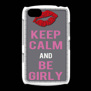 Coque BlackBerry 9720 Keep Calm Girl Gris