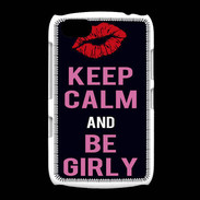 Coque BlackBerry 9720 Keep Calm Girly Noir