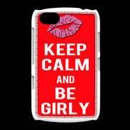 Coque BlackBerry 9720 Keep calm Girly Rouge