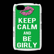 Coque BlackBerry 9720 Keep Calm Girly Vert
