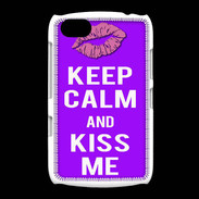 Coque BlackBerry 9720 Keep Calm Kiss me Violet