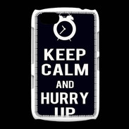 Coque BlackBerry 9720 Keep Calm Hurry up Noir