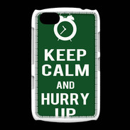 Coque BlackBerry 9720 Keep Calm Hurry up Vert
