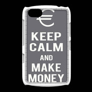 Coque BlackBerry 9720 Keep Calm Make money Gris