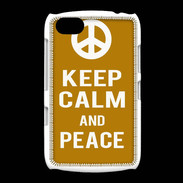 Coque BlackBerry 9720 Keep Calm Peace Orange