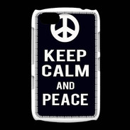 Coque BlackBerry 9720 Keep Calm Peace Noir