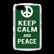 Coque BlackBerry 9720 Keep Calm Peace Vert
