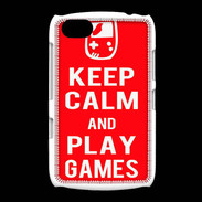 Coque BlackBerry 9720 Keep Calm Play games Rouge