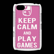 Coque BlackBerry 9720 Keep Calm Play games Rose