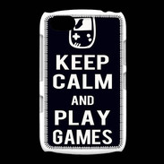 Coque BlackBerry 9720 Keep Calm Play games Noir
