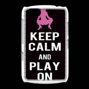 Coque BlackBerry 9720 Keep Calm Play on Noir