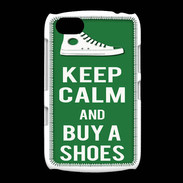 Coque BlackBerry 9720 Keep Calm Buy Shoes Vert