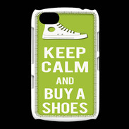 Coque BlackBerry 9720 Keep Calm Buy Shoes Vert Pomme