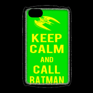 Coque BlackBerry 9720 Keep Calm Call Batman Vert