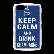 Coque BlackBerry 9720 Keep Calm Drink Champagne Bleu