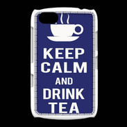 Coque BlackBerry 9720 Keep Calm Drink Tea Bleu
