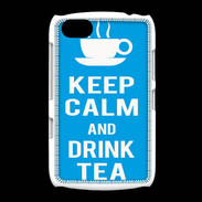 Coque BlackBerry 9720 Keep Calm Drink Tea Cyan