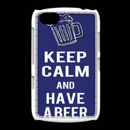 Coque BlackBerry 9720 Keep Calm Have a beer Bleu